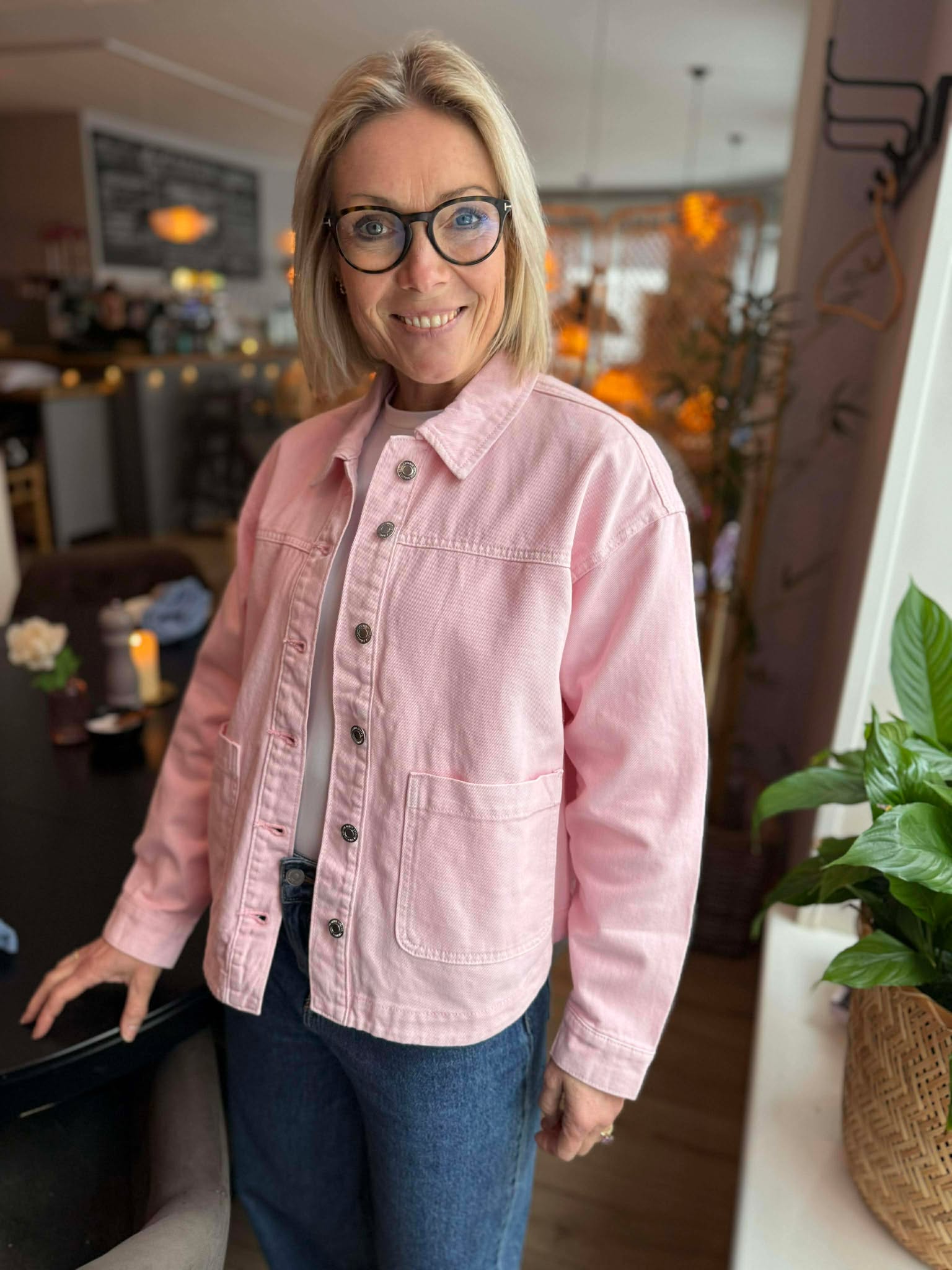VMJAMIE Denim Jacket - Parfait Pink